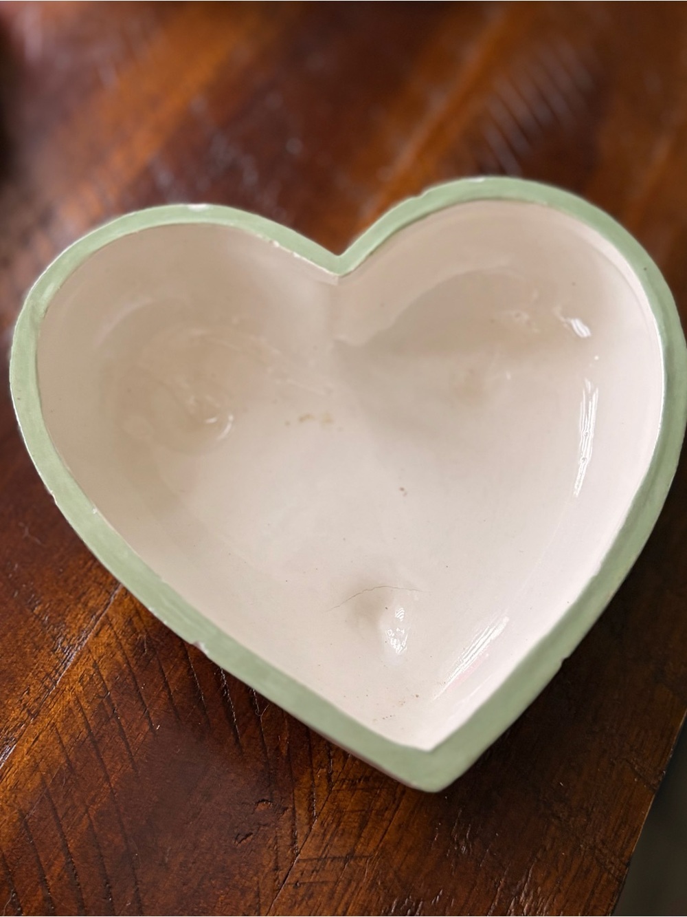 Heart-Shaped Floral Trinket Box Vintage and Rustic with Cottagecore Flare - Picture 7 of 11